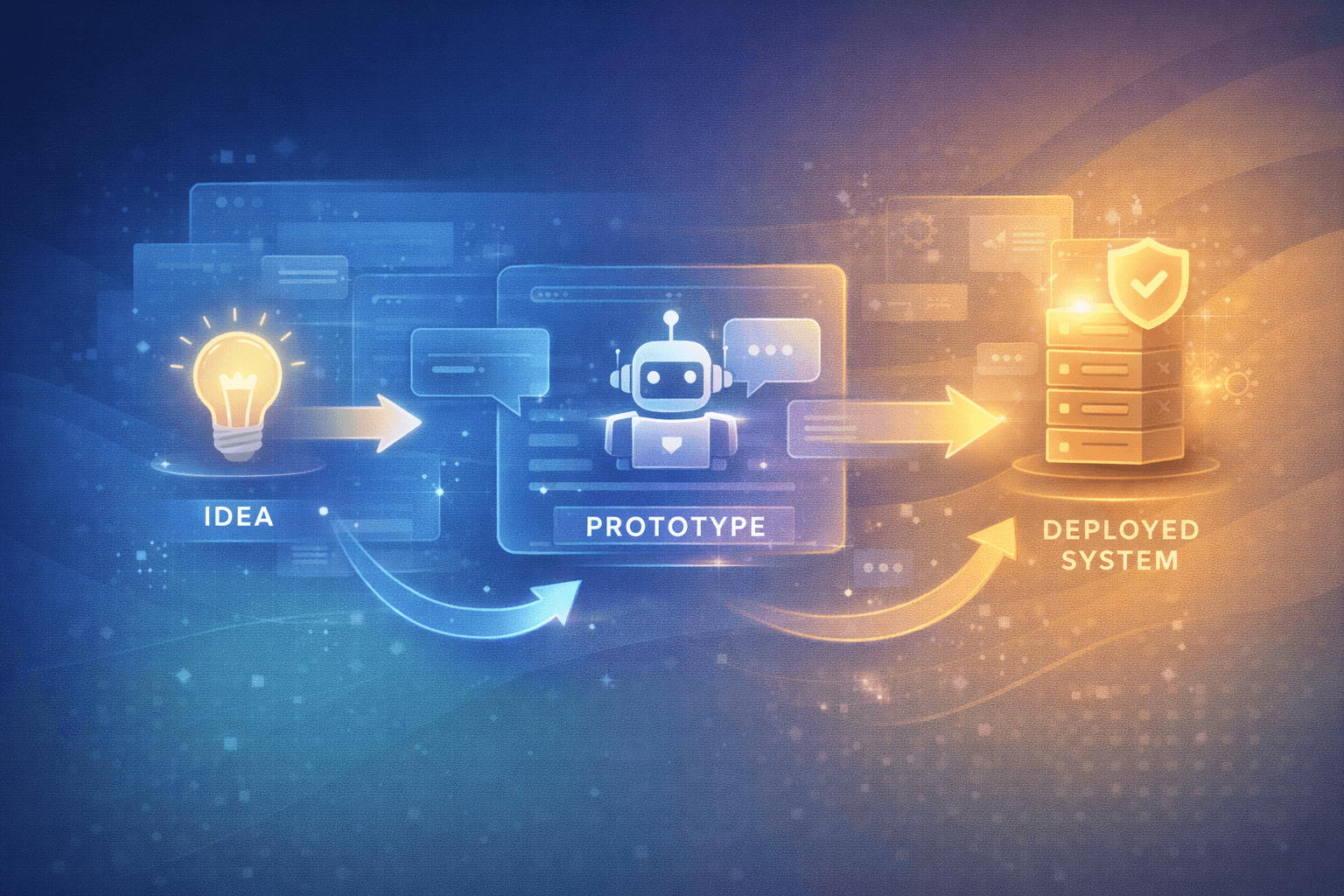 Abstract illustration of AI product building
